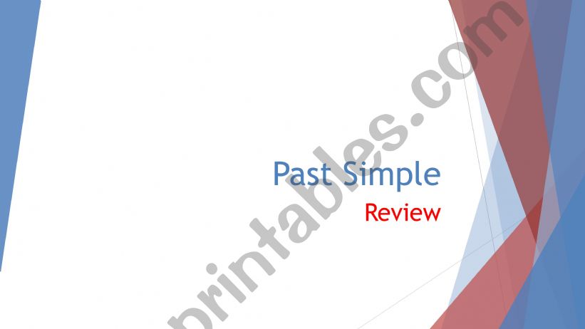 Past Simple powerpoint