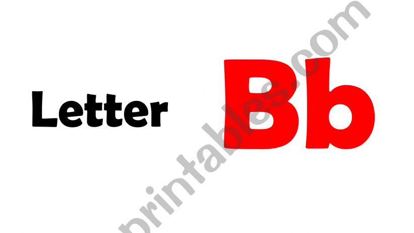 ESL - English PowerPoints: Letter B