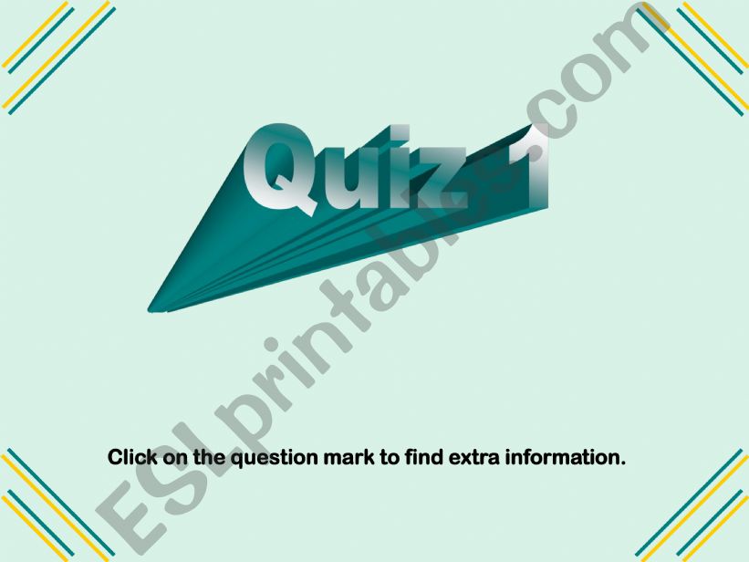 Quiz 1 General knowledge powerpoint