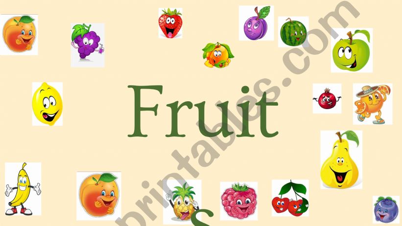 fruits ppt powerpoint