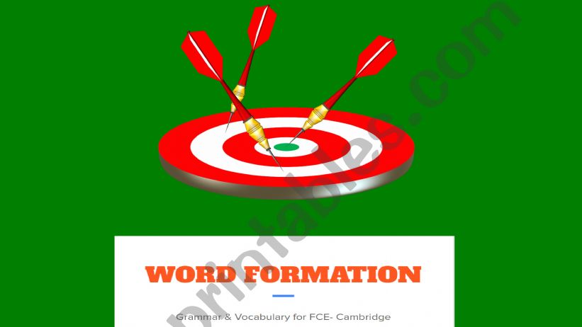 Word formation  powerpoint
