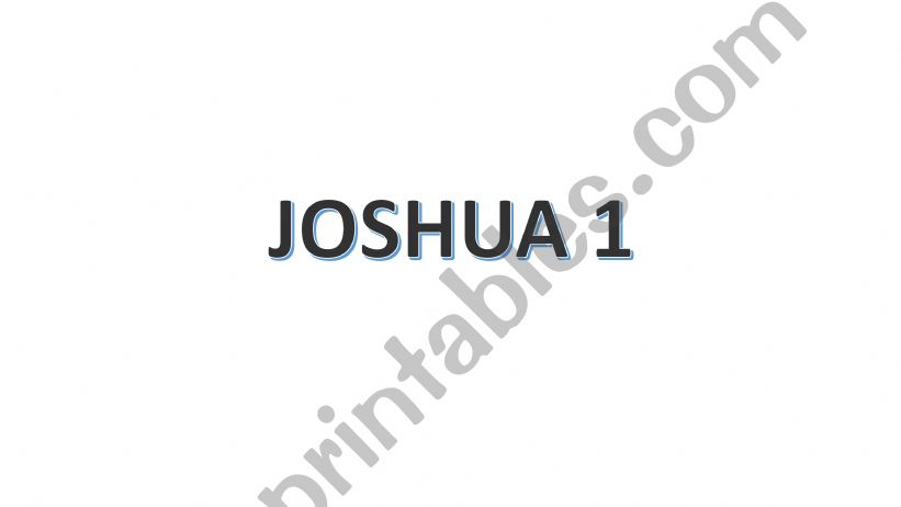 Joshua 1 Reviewer powerpoint