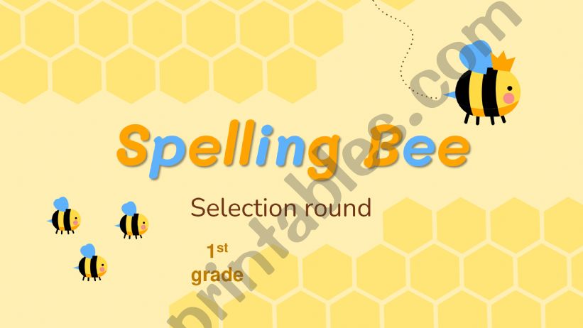 Spelling bee powerpoint