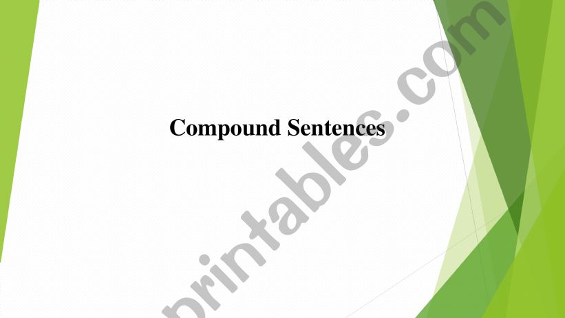 compound sentences powerpoint