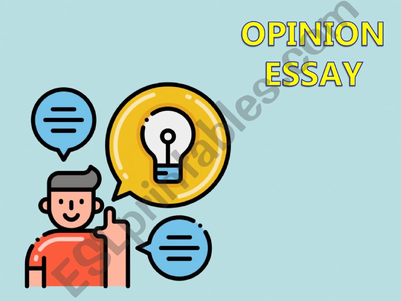 How to write an Opinion Essay powerpoint