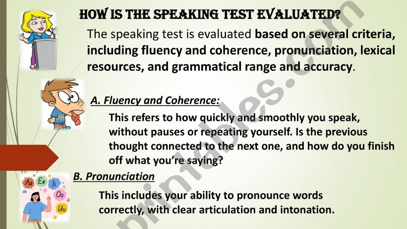 HOW TO EVALUATE SPEAKING powerpoint