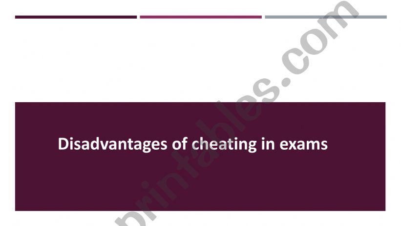 cheating in exams powerpoint