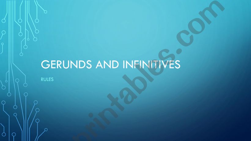 gerunds and infinitives powerpoint