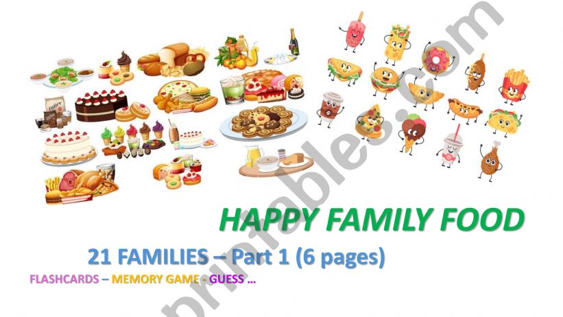 Happy family food 1 powerpoint