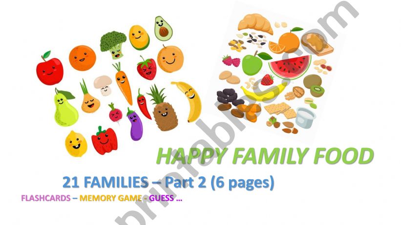 Happy family food 2 powerpoint