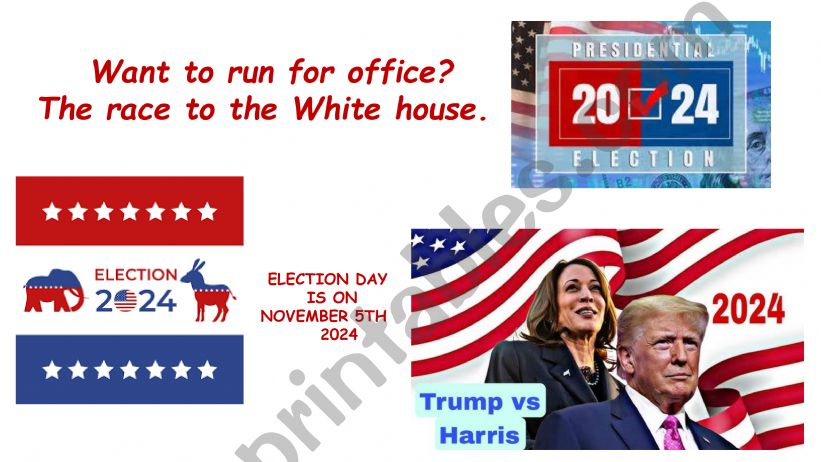 WANT TO RUN FOR OFFICE ? THE ROAD TO THE WHITE HOUSE.