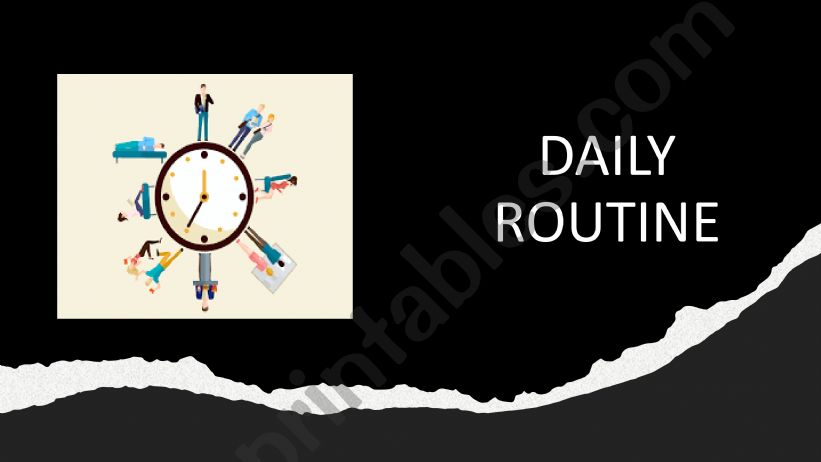 Daily Routine powerpoint