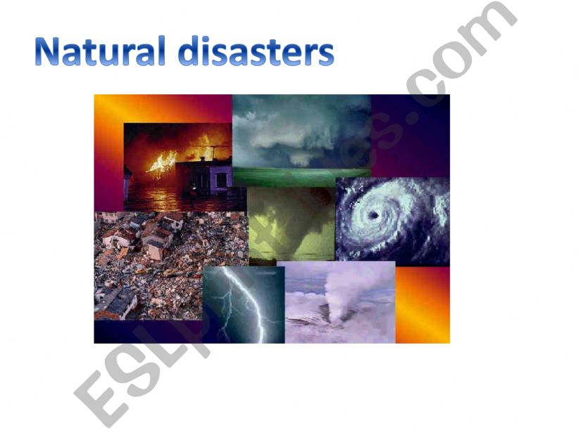 Natural disasters powerpoint