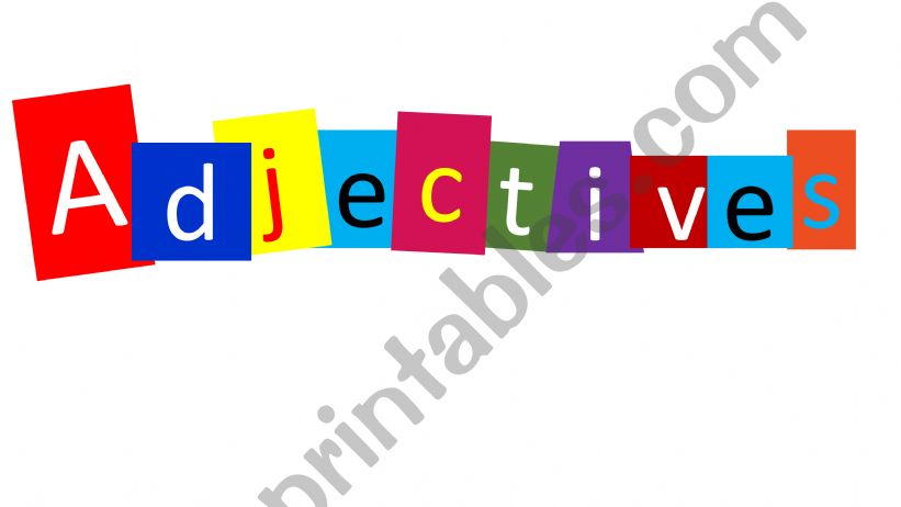 Adjective powerpoint