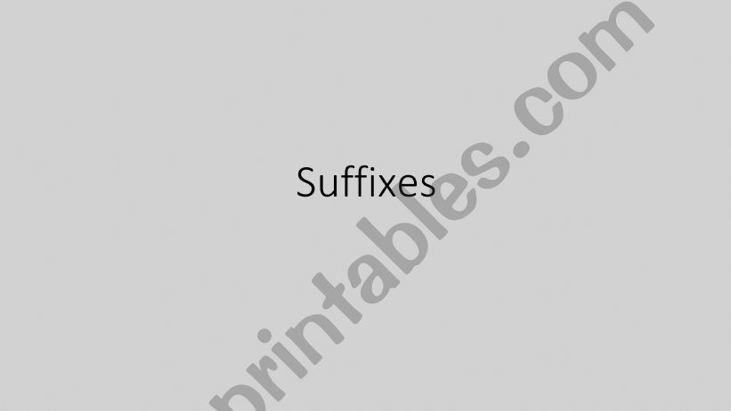 prefix suffix  powerpoint