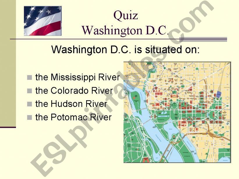 Quiz Washington D.C. Part 2 powerpoint