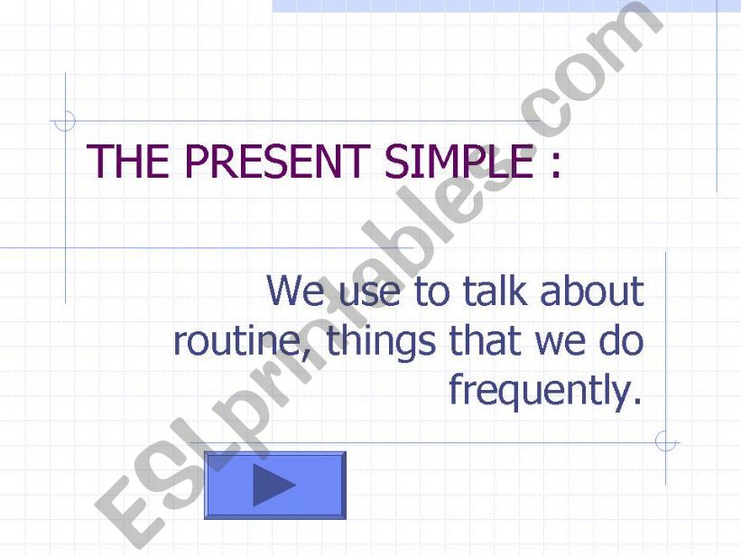 The present simple powerpoint