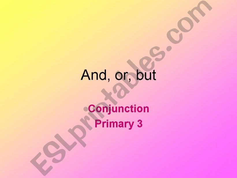 conjunction powerpoint