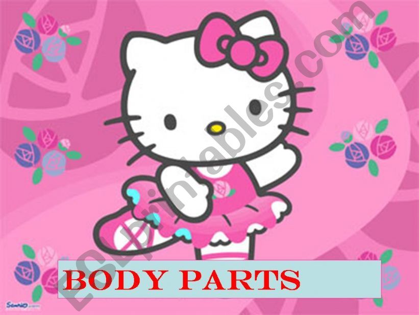 hello kitty body parts powerpoint