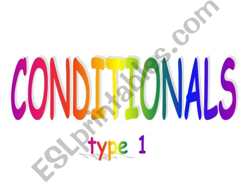 conditionals type 1 powerpoint