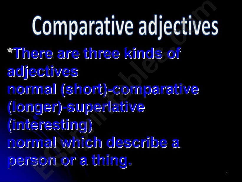 adjectives powerpoint