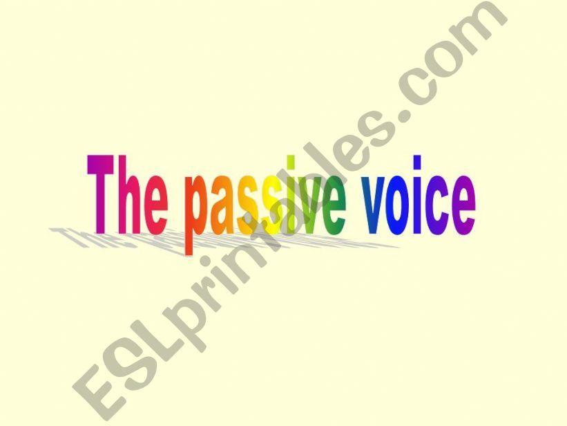 Passive voice powerpoint