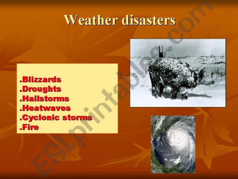 nature disaster powerpoint