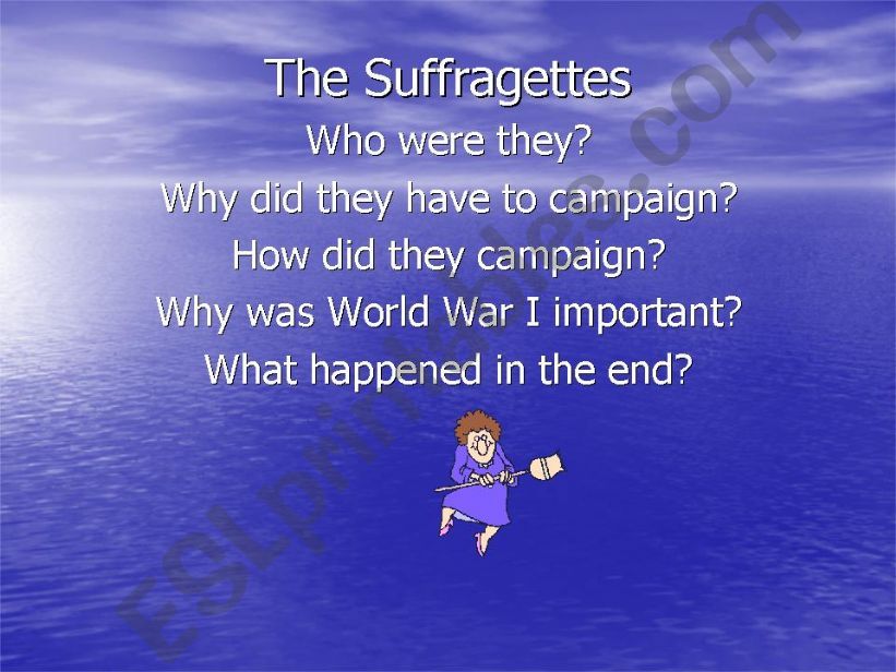 The Suffragettes Introduction (Britain)