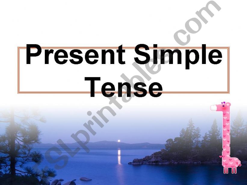 present simple tense powerpoint