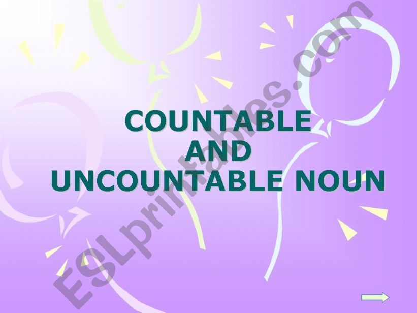 Countable and Uncountable powerpoint