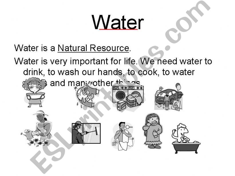water as a natural resource powerpoint