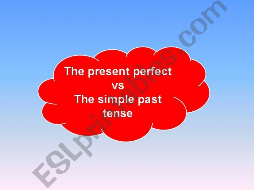 Present Perfect VS Past Tense powerpoint