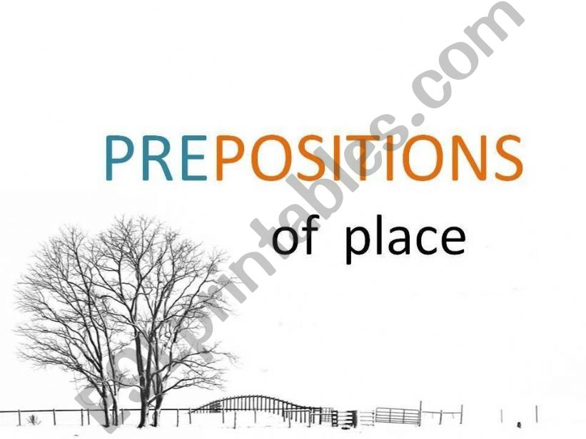 preposition of place- (in) powerpoint