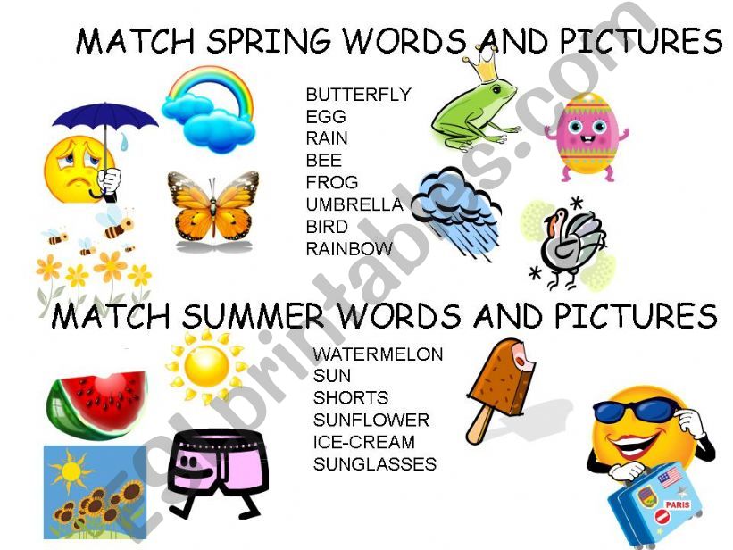 SUMMER AND SPRING SEASON powerpoint