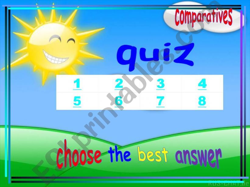 comparative quiz powerpoint