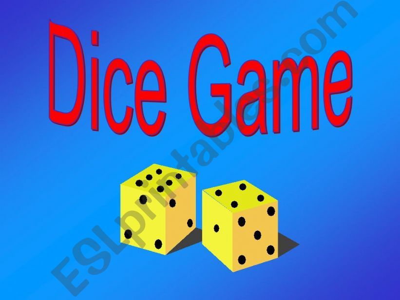 Dice Game powerpoint