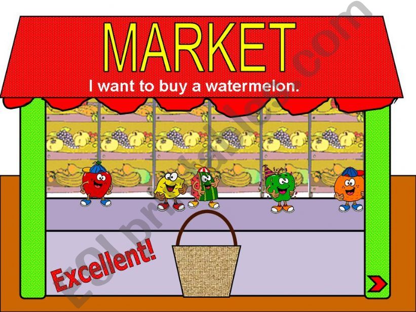 Market  (fruit vocab)  2/2 powerpoint