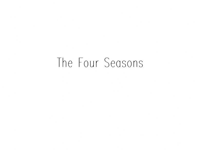 The Four Seasons powerpoint