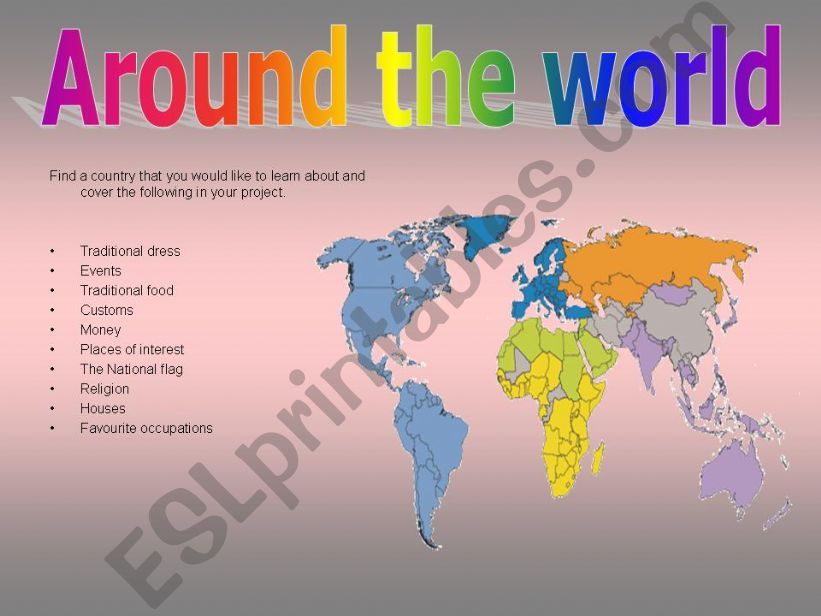 around the world  powerpoint