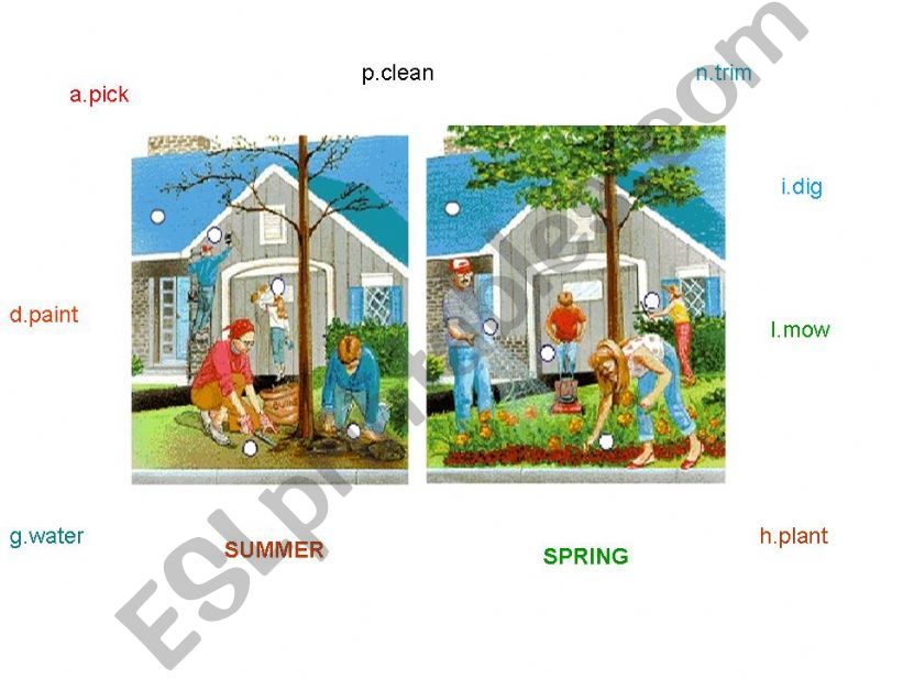 seasons and seasonal verbs powerpoint