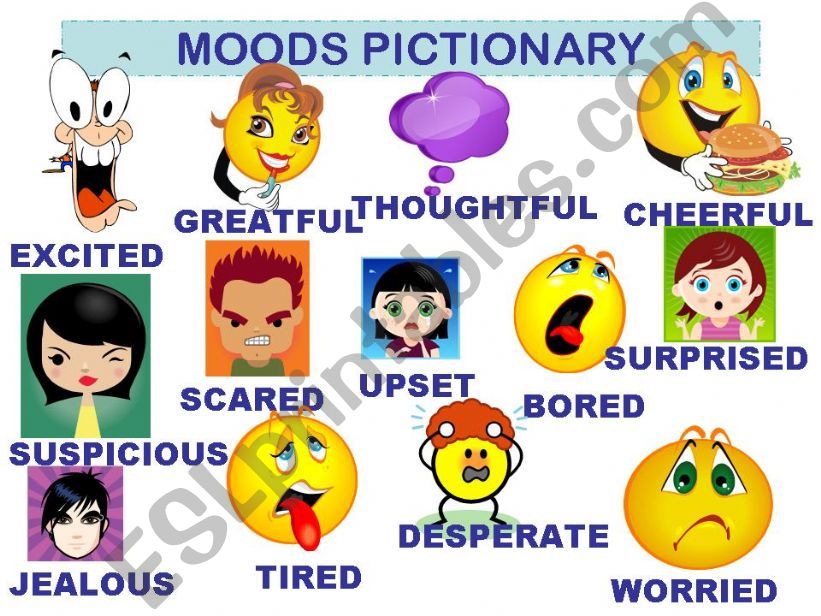 MOODS PICTIONARY powerpoint
