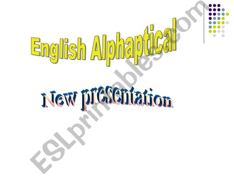 alphapitical  powerpoint