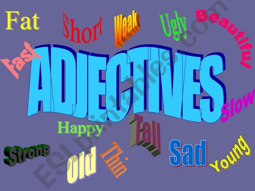 Adjectives N1 powerpoint