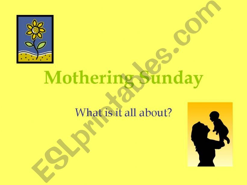 Mothering Sunday powerpoint