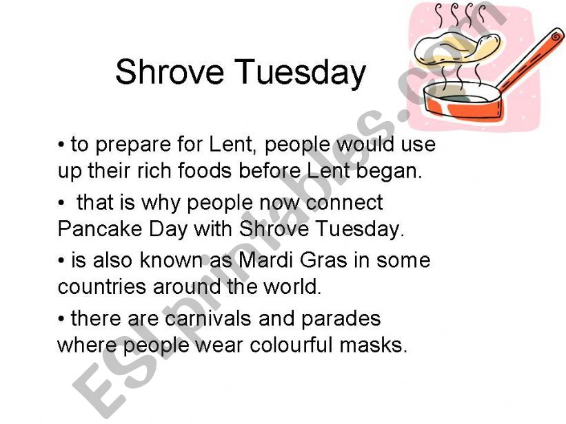 Shrove Tuesday powerpoint