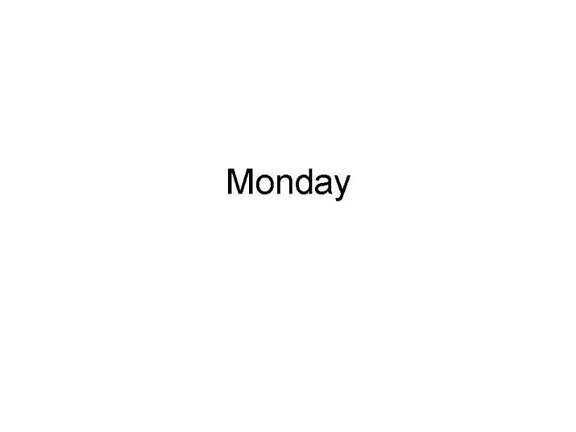 days of the week simple ppt powerpoint