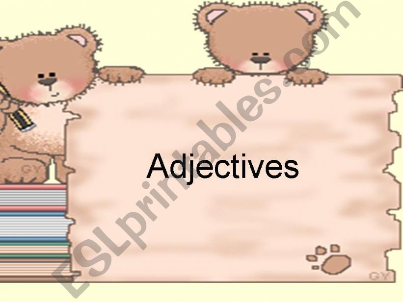 ENJOY ADJECTIVES powerpoint