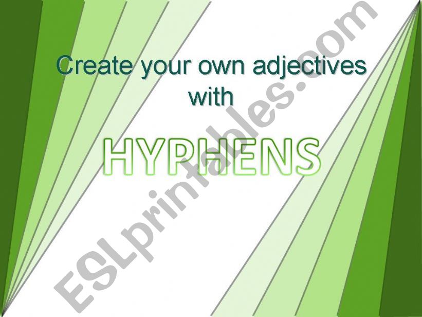 Hyphens powerpoint