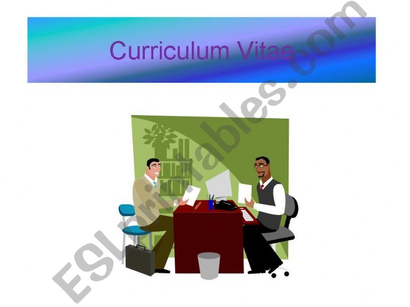 Curriculum Vitae powerpoint