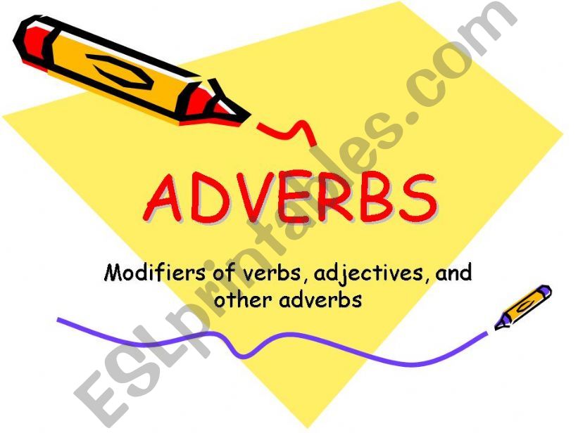 PPT on Adverbs powerpoint